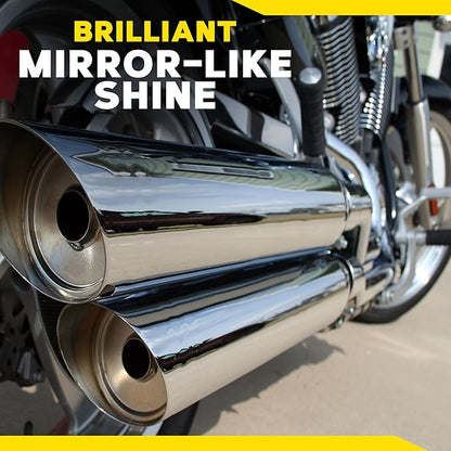Meguiar's G211606 Metal Polish, Safe for All Uncoated Metals, Removes Stains and Swirls for a Quick and Easy Clean, Restores Shine, Pairs Well with Our Wheel Polisher Tool, 6 Oz