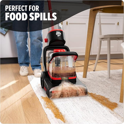 Dirt Devil Full Size Carpet Cleaner Machine for Carpet and Upholstery, Deep Cleaning Carpet Shampooer Machine with Two Cleaning Modes, Pair with Dirt Devil Carpet Cleaner Solution
