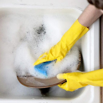 PLAYTEX HandSaver Rubber Gloves for Kitchen and Household Cleaning (4 Pairs)