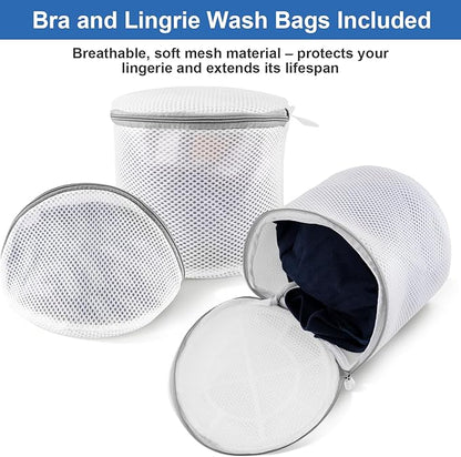 8 Pack Mesh Laundry Bags for Delicates, Laundry Bags Mesh Wash Bags in 7 Sizes (Include Bra and Lingerie Wash Bags), Lingerie Bags for Washing Delicates, Garment Bag for Washing Machine
