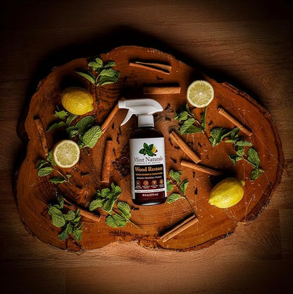 Natural Wood Cleaner & Furniture Conditioner – Plant-Based Polish Formula That Helps Clean & Protect Wood Surfaces, 16 oz – Made in USA