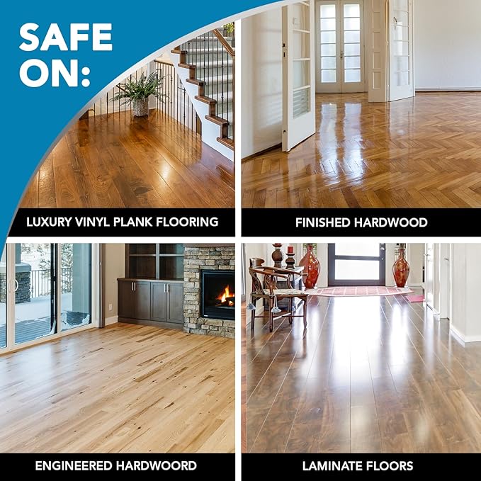 Weiman Hardwood Floor Cleaner Gallon and Refillable Squeeze Bottle - Finished Wood Surfaces