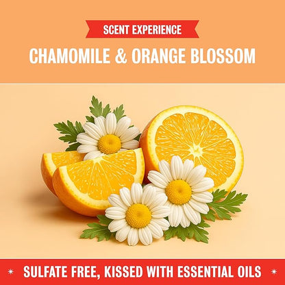Rebel Green Natural All-Purpose Cleaning Spray - Plant-Based Multi-Surface Cleaner with Essential Oils for Kitchen, Bath, Countertops and More - Orange & Chamomile - 16 oz - 2 Pack