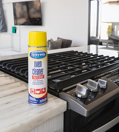 Sprayway Heavy-Duty Oven & Grill Cleaner, Removes Oil & Grease, 20 Oz, 1.25 Pound (Pack of 1), 20 Fl Oz (SW824R)