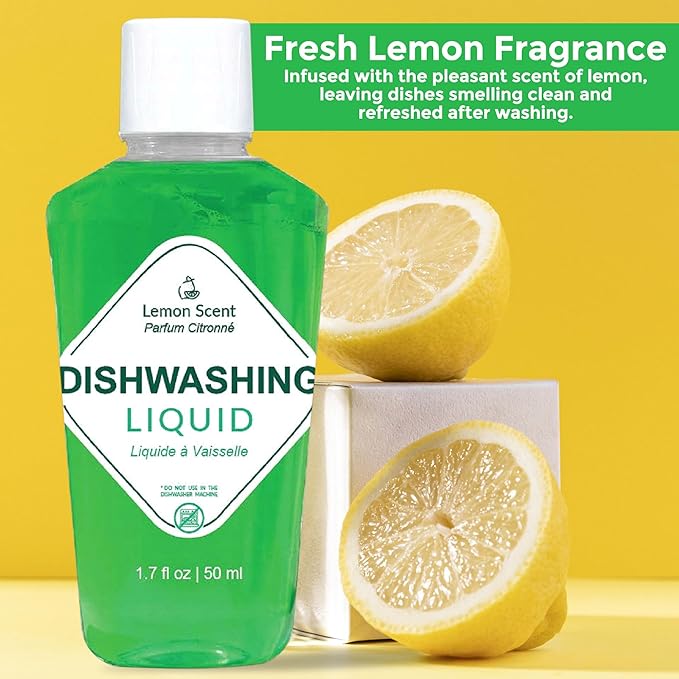 World Amenities Dishwashing Soap 1.7oz - Pack of 90 - Travel Size Liquid for Vacation Rental Dishwashers