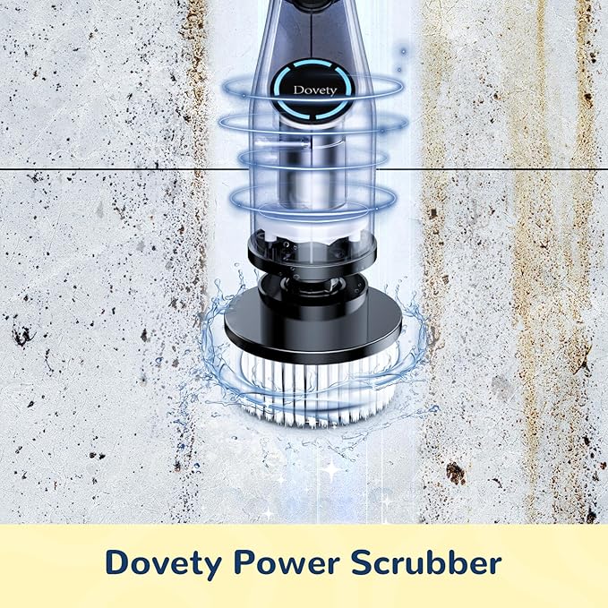 Dovety Electric Spin Scrubber Accessories, 5*Brush Heads and 1* Magic Stick, Suitable for Dovety Cleaning Brush