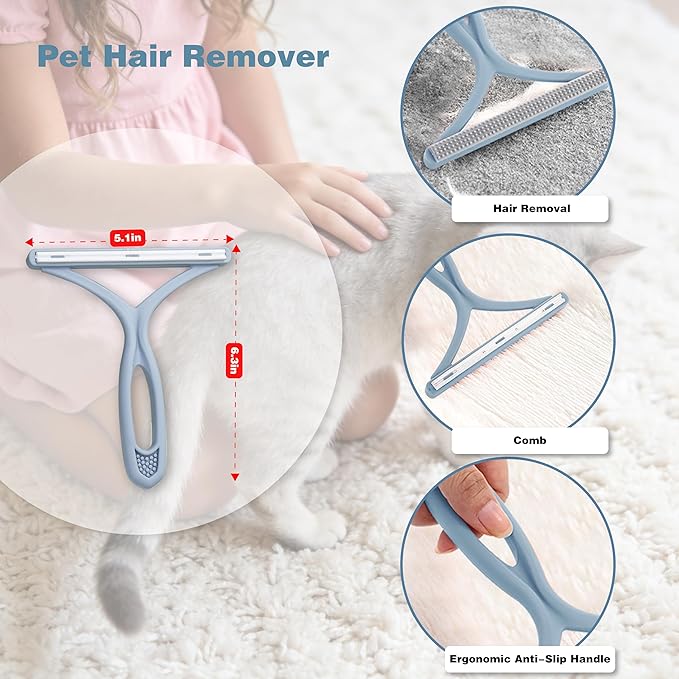 Pet Hair Remover Roller, a Reusable pet Hair Removal Tool, Suitable for Sofas, Furniture, Carpets, Cars, and Bedding for Removing cat and Dog Hair