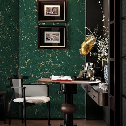 Dimoon 15.7"x78.7"Green Wall Paper Peel and Stick Modern Green and Gold Contact Paper Removable Self-Adhesive Stick on Wallpaper Waterproof Countertops Wallpaper for Kitchen Bathroom Vinyl Roll