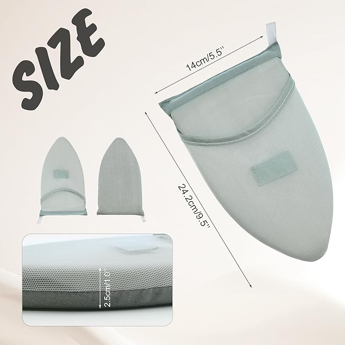 Quacc Heat Resistant Steaming Glove, Garment Steamer Ironing Hand Pad Anti Steam Glove Travel Garment Hand Held Steamer Tiny Ironing Board Mitt for Clothes