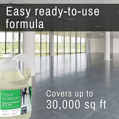Diversey Floor Science CBD540458 Professional Cleaner and Restorer Spray Buff, Cleans & Shines with Citrus Scent, Ready-to-Use, 1-Gallon