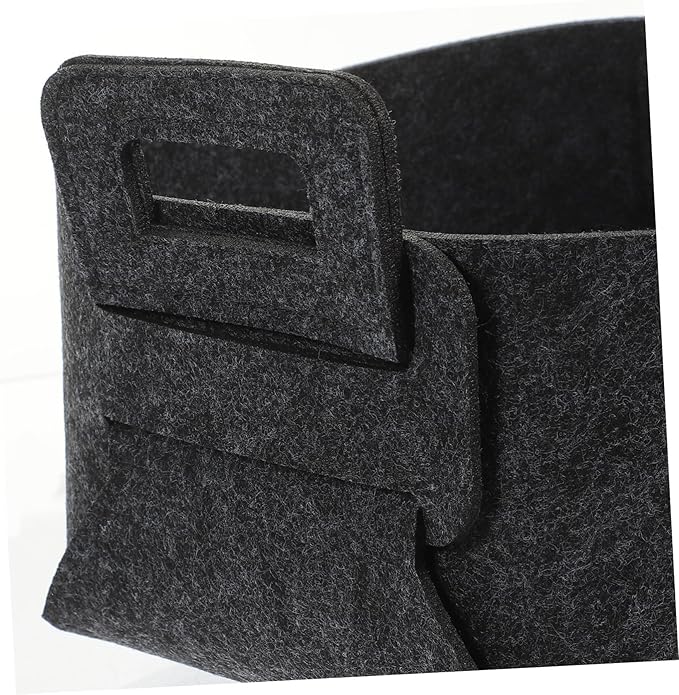 VICASKY Foldable Laundry Basket with Comfortable Handles Sturdy Clothes Storage Holder for Bedroom and Nursery Multi Purpose Collapsible Organizer for Household Sundries Dark Gray