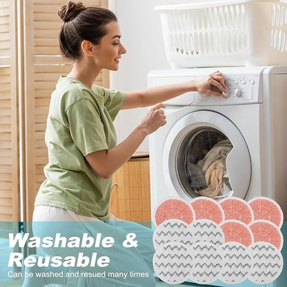 3897A Replacement Steam Mop Pads: 12 Packs Spin Mop Refills Compatible with Bissell Spinwave 3897A 3712C 3712W SmartSteam Scrubbing Steam Mop - Hard Floor Steam Mop Washable Pads
