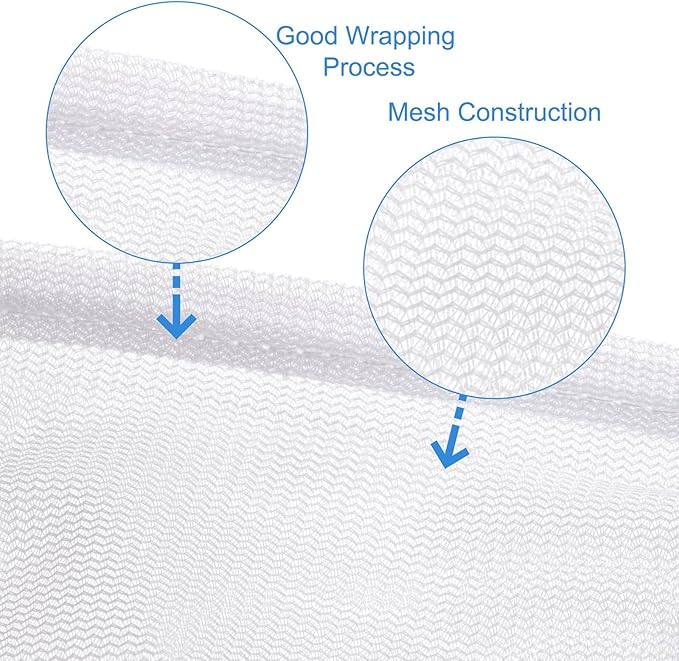 uxcell Mesh Laundry Bags, 5Pcs 19.7"x23.6" Mesh Wash Bag Fine Net Travel Storage Organize Bag with Zipper for Delicate Clothing Laundry Stocking, Gray