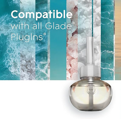 Glade PlugIns Refills Air Freshener, Scented and Essential Oils for Home and Bathroom, Sky & Sea Salt, 3.35 Fl Oz, 5 Count