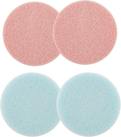BAOFALI 4 Pcs/Set Stamp Scrubber,Stamp Cleaning Sponge,Ink Removing Tool for Applicable to Stamp Cleaning Cloth Stamps Rubber Stamps,Stamp Positioners and Craft Supplies Tool （Pink,Light Blue）