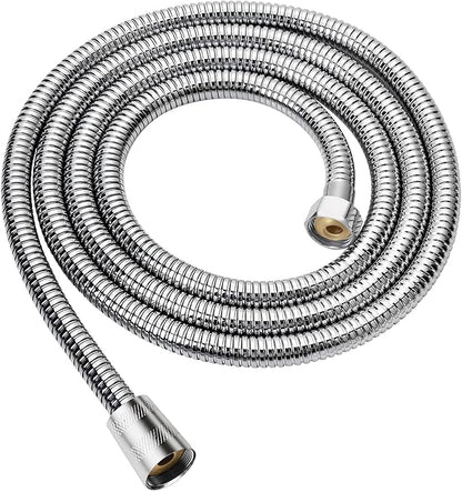 79-Inch Stainless Steel Shower Hose, FSDIYU Extra Long Flexible Anti-Kink Handheld Shower Head Hose with Universal G1/2 Insert for Pet Bathing, RV Cleaning, Bidet Hoses Extension Replacement