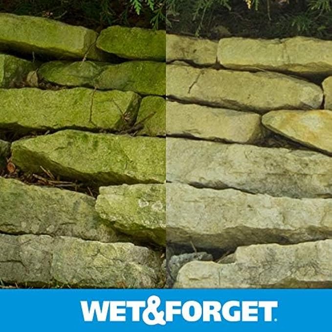 Wet & Forget Outdoor Moss Mold Mildew & Algae Stain Remover 2x .75 Gallon