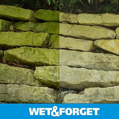 Wet & Forget Outdoor Moss Mold Mildew & Algae Stain Remover 2x .75 Gallon