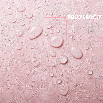 Yasinet Peel & Stick Wallpaper - Modern Pink Embossed Thicken Self-Adhesive Textured Contact Paper for Cabinets & Walls - Waterproof Vinyl Roll 393.7X15.7