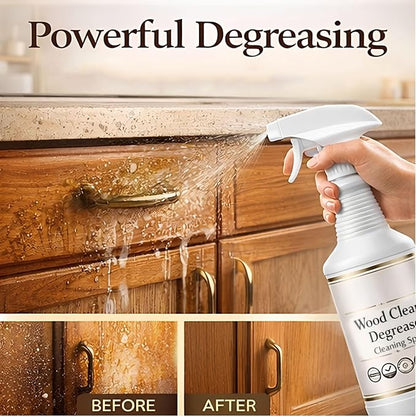 Purevive Wood Cleaner,Purevive Wood Floor Cleaner Spray,Hardwood Floor Furniture Polish and Restore Spray,Purevives Heavy Duty Degreaser for Wood-Cabinets Restores Shine (1PCS)