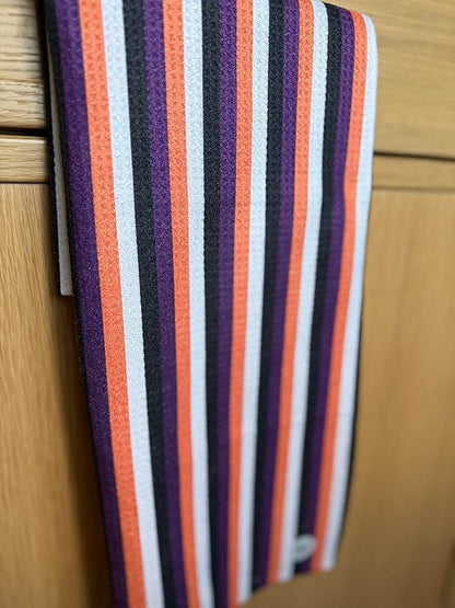 || 3 Pack|| Double Sided Dish Towels || Waffle Weave Microfiber || Tea Towels || Highly Absorbent || Hanging Loop || Dish Cloths || Modern || Designer Prints (Halloween Multi)