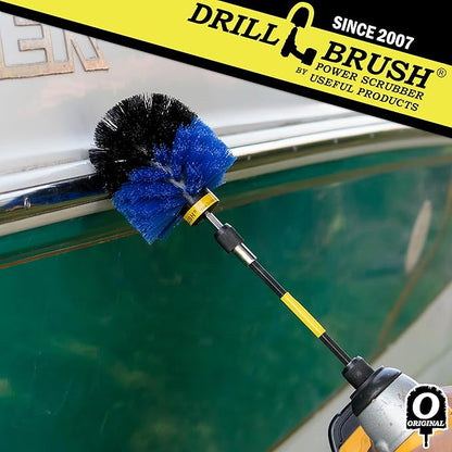 Aquatic Cleaning Supplies - Boat and Carpet Cleaner Brush - Boat Accessories for Cleaning - Scrubbing Drill Powered Brush - Boat Hull Cleaner - Pool Cleaning Set - Extended Reach Cleaning - Tank Brush
