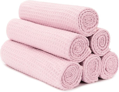 S&T INC. Microfiber Gym Towels, Yoga Towel for Home and Gym Bag, 16 Inch x 27 Inch, 6 Pack