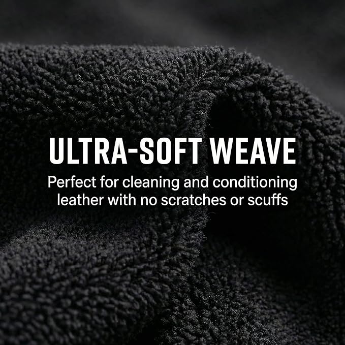 Bickmore 2-Pack Lint-Free Application Cloth for Leather Cleaner, Conditioner, and Polish | Scratch-Free Microfiber Towel for Smooth Application of Leather Care Products