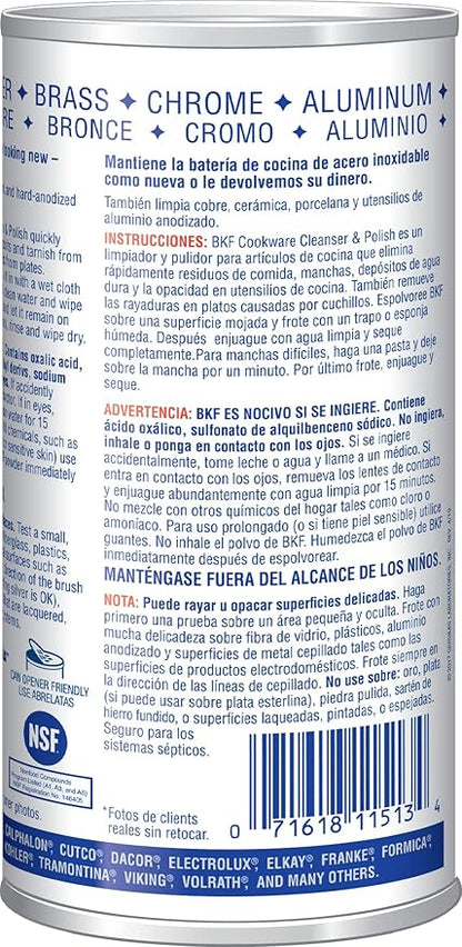 Bar Keepers Friend Superior Cookware Cleanser & Polish | 12-Ounces | 1-Unit