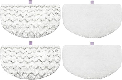 4 Pack Steam Mop Pads Replacement for Bissell Powerfresh Steam Mop 1940 1440 1544 1806 2075 Series, Model 5938 19402 19404 19408 19409 1940A 1940F 1940Q 1940T 1940W, Microfiber Washable, Reusable