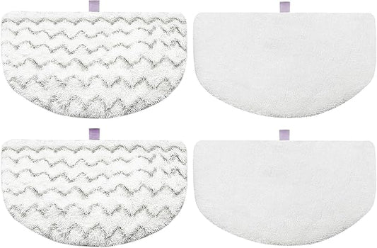 4 Pack Steam Mop Pads Replacement for Bissell Powerfresh Steam Mop 1940 1440 1544 1806 2075 Series, Model 5938 19402 19404 19408 19409 1940A 1940F 1940Q 1940T 1940W, Microfiber Washable, Reusable
