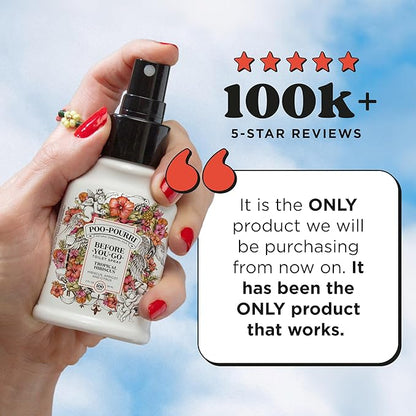 Poo-Pourri Before-You-Go Toilet Spray, Tropical Hibiscus, 4 Fl Oz - Hibiscus, Apricot and Citrus