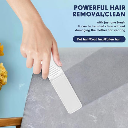 Foldable Lint Brush 4-Pack (2 White + 2 Black) - Portable & Reusable Lint Brushes for Clothes, Furniture, Pet Hair - Compact Travel Size, Sticky Surface, Easy to Clean - No Mess Fuzz Remover