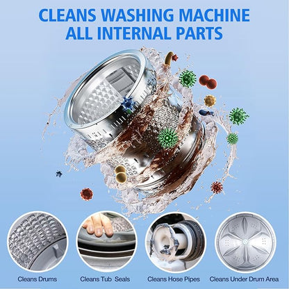 USKICH 36 Pack Washing Machine Cleaner Tablets For Pet Owners,Washer Machine Cleaner Remove Stubborn Pet Hair, Eliminates Smells,Compatible with HE, Top & Front Load Washer