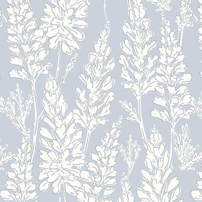 Ismoon Floral Peel and Stick Wallpaper Boho Blue Contact Paper 17.3'' x 393'' Neutral Wallpaper Renter Friendly Removable Self-Adhesive Wall Paper for Bedroom Kitchen Wall Decor Vinyl