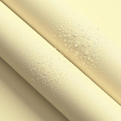 HeloHo Solid Light Yellow Wallpaper Matte Textured Peel and Stick Wallpaper 118"X15.7" Self Adhesive Removable Wall Paper Waterproof Contact Paper for Living Room Bedroom Decor