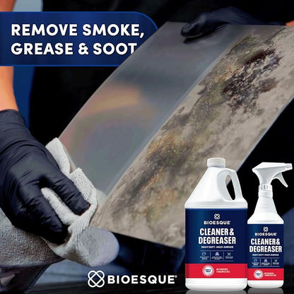 Bioesque Heavy Duty Multi-Surface Cleaner & Degreaser Concentrated Professional Formula, 32 Fl Oz (Pack of 12)