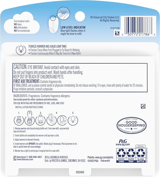 Febreze Plug In Air Freshener, "Wicked: For Good" Limited Edition Odor-Fighting Scented Oil Refill, Air Fresheners for Home and Bathroom and Kitchen, Long Lasting, Wonderfullest Woods, 2 Count