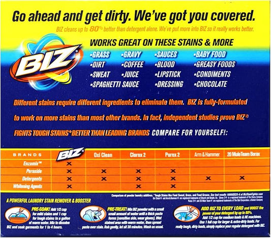 Biz Stain Remover Single 60 OZ Box
