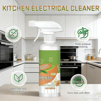 Natural Formula to Household Appliances,10.56oz Electrolyzed Ion Kitchen Cleaner Spray,Kitchen Appliance Cleaner,For Hold,Oven,Stove,Range Hood (1PCS)