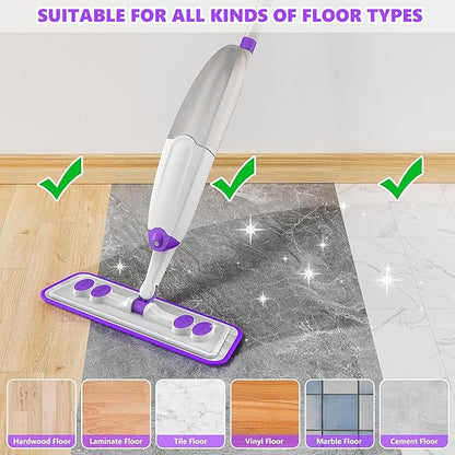 TINA&TONY Spray Mop for Floor Cleaning: Wet Dry Mop with Microfiber Washable Reusable Pads for Household Kitchen Hardwood Vinyl Floors