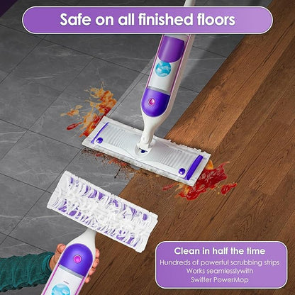 (20 Count) Disposable Mopping Pad Refills Compatible with Swiffer PowerMop, Spray Cleaning Replacement Pads, Multi-Surface Mop Refills for Floor Cleaning, 20 Pieces Spare Pack