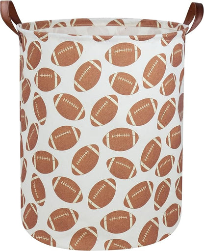 Kids Laundry Hamper Footballs Hamper for Nursery Boy Clothes Hamper Cute Kids Toys Storage Bin Organizer Football Room Decor for Home(Football)
