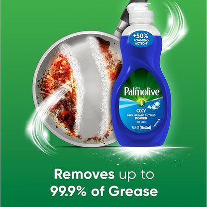 Palmolive Ultra Liquid Dish Soap, Oxy Power Degreaser, Blue, 9.7 Fl Oz (16 pack)