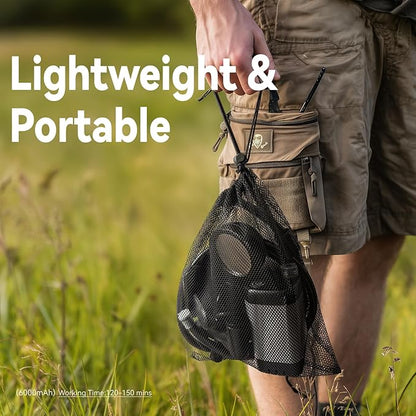 Clirass Portable Shower for Camping, 6000mAh Rechargeable Camping Shower Pump with Power & Temperature Display, Shower Head and Bidet Sprayer,Outdoor Shower Pump for Hiking, Travel, Pet