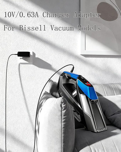 Charger for Bissell Pet Stain Eraser 2054 2002 20037 20028 2002Q 2003 2003A 2164A Cordless Handheld Portable Vacuum Cleaner Replacement 1611736 Adapter Power Cord