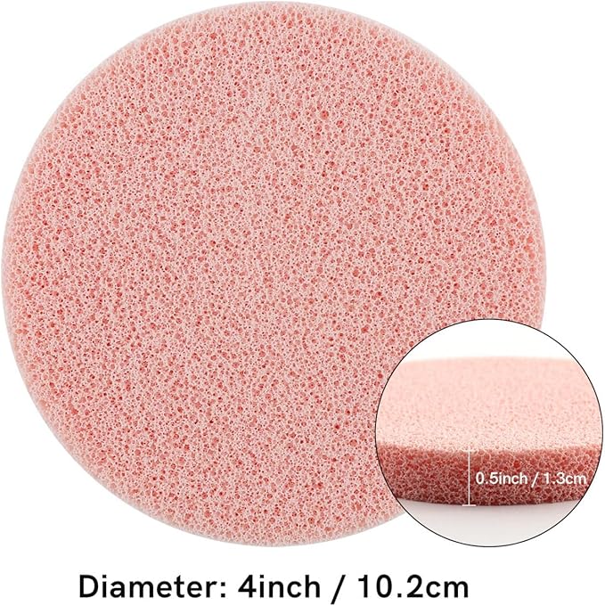 BAOFALI 4 Pcs/Set Stamp Scrubber,Stamp Cleaning Sponge,Ink Removing Tool for Applicable to Stamp Cleaning Cloth Stamps Rubber Stamps,Stamp Positioners and Craft Supplies Tool （Pink,Light Blue）