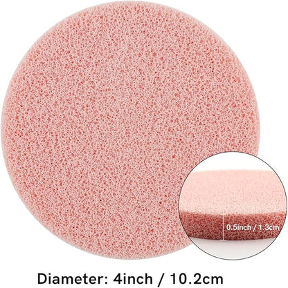BAOFALI 4 Pcs/Set Stamp Scrubber,Stamp Cleaning Sponge,Ink Removing Tool for Applicable to Stamp Cleaning Cloth Stamps Rubber Stamps,Stamp Positioners and Craft Supplies Tool （Pink,Light Blue）