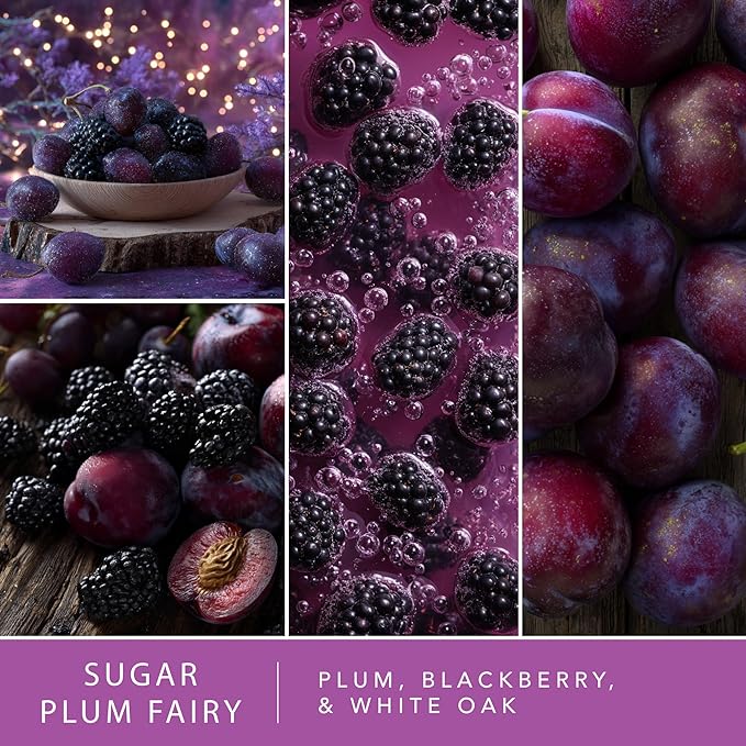 ScentSationals Sugar Plum Fairy Fragrance Oil Plug In Air Freshener Refills 3-Pack - Works with Scentsationals Wall Plugs, Long-Lasting Home Fragrance, 0.8 fl oz Each, Packaging May Vary