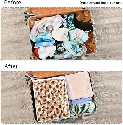 Mesh Laundry Bags Lingerie Bags for Washing Delicates 2 PCS Wash Bag with Zipper Small and Medium Washable Animal Prints